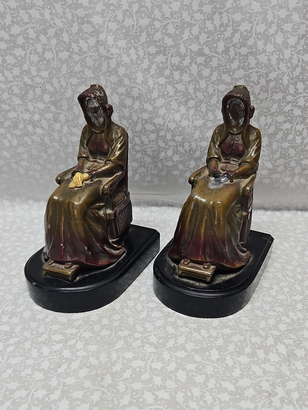 1930's Whistlers Mother Bookends